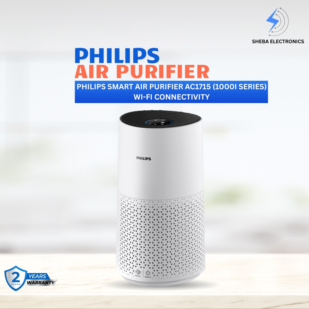 Philips Smart Air Purifier AC1715 (1000i Series) Wi-Fi connectivity & Philips Air+ app.