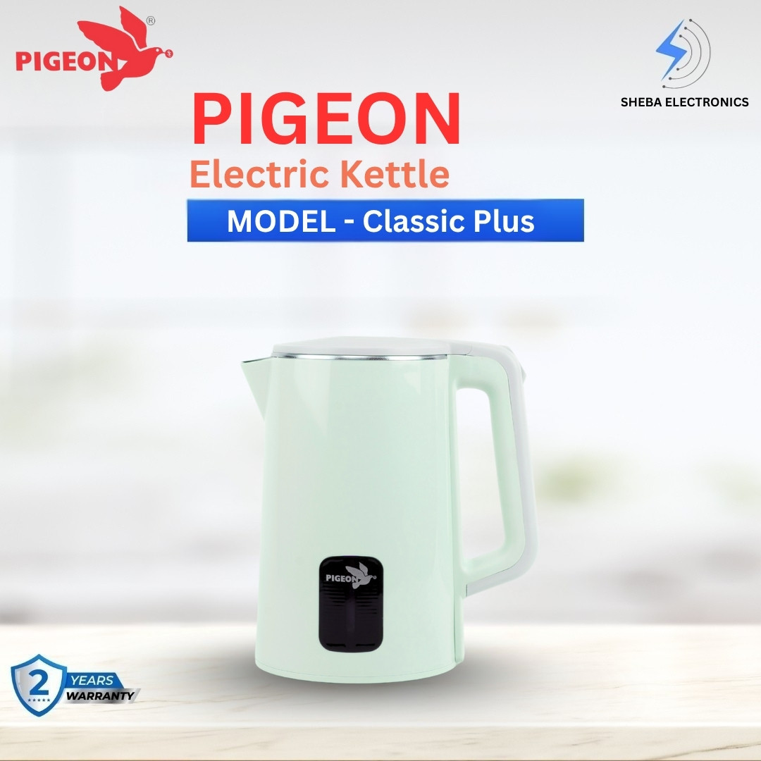 Pigeon Classic Plus - Model PG-02 Electric Kettle  Stainless Steel 1.8 Ltr