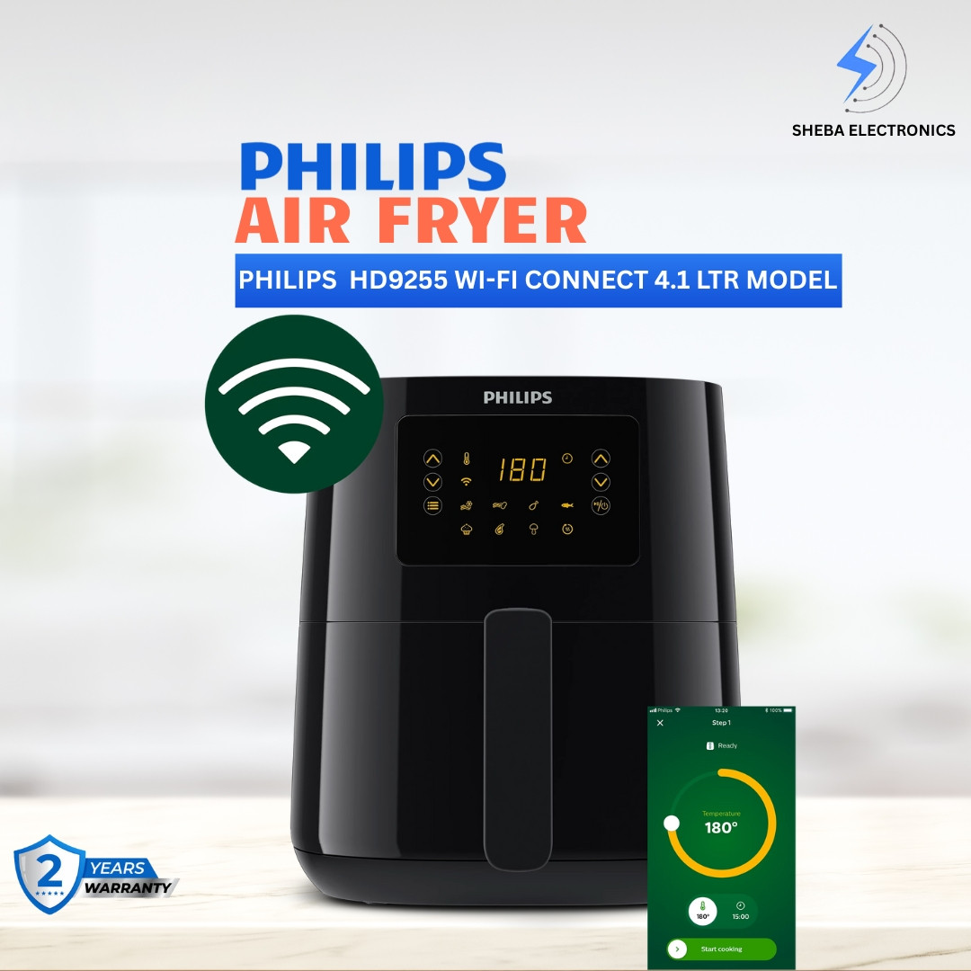 Philips Air Fryer HD9255/90 Digital 5000 Series Connected Smart – 4.1Ltr, Wi-Fi Enabled, 13-in-1 Cooking Functions