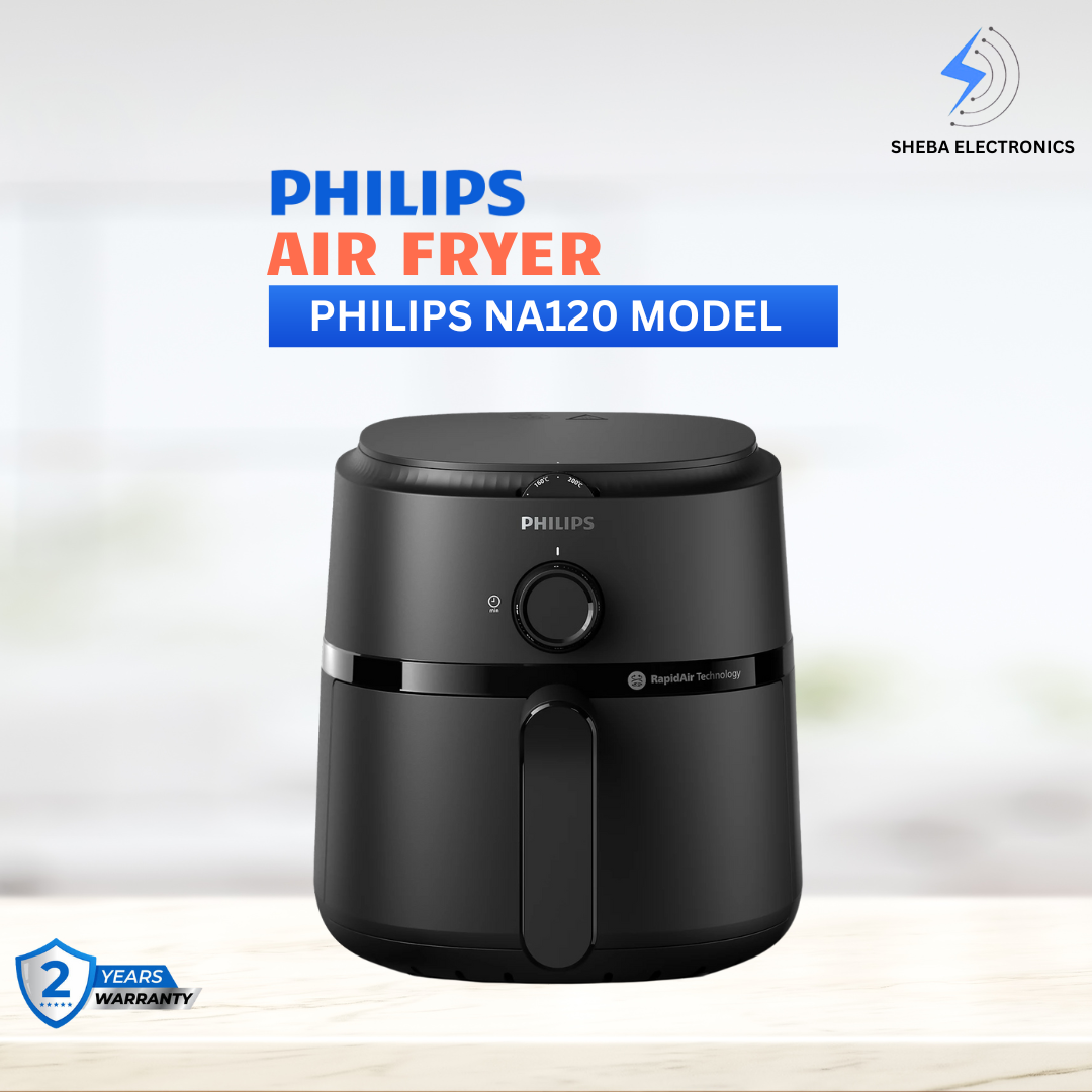 Philips Air Fryer NA120/00 4.2 Litre -Airfryer with Rapid Air Technology